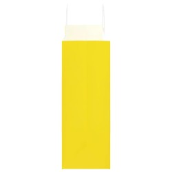 Sacs en papier 250 pcs avec poignées jaune 32x17x44 cm 