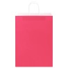 Sacs en papier 250 pcs avec poignées rose 32x17x44 cm 