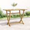 Table pliable de jardin 110x55x75 cm bois d'acacia solide 