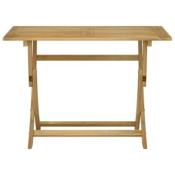 Table pliable de jardin 110x55x75 cm bois d'acacia solide 
