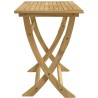 Table pliable de jardin 110x55x75 cm bois d'acacia solide 