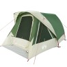 Tente de camping de cabine 4 personnes vert imperméable 
