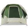 Tente de camping de cabine 4 personnes vert imperméable 