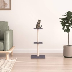 Arbre à chat avec griffoirs en sisal gris foncé 73 cm 