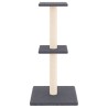 Arbre à chat avec griffoirs en sisal gris foncé 73 cm 