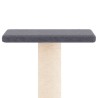 Arbre à chat avec griffoirs en sisal gris foncé 73 cm 