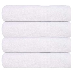 Essuie-mains 4 pcs blanc 50x100 cm 360 g/m² 100% coton 