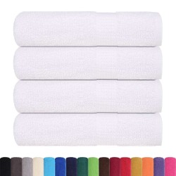 Essuie-mains 4 pcs blanc 50x100 cm 360 g/m² 100% coton 