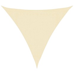 Voile d'ombrage 160 g/m² Crème 3x3x3 m PEHD 