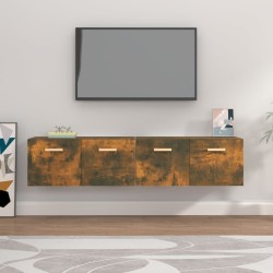 Armoires murales 2pcs Chêne fumé 80x35x36,5cm Bois d'ingénierie 