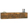 Armoires murales 2pcs Chêne fumé 80x35x36,5cm Bois d'ingénierie 