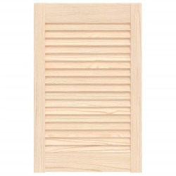 Porte d'armoire à persiennes 61,5x39,4 cm bois de pin massif 