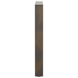 Pieds de table à manger en forme de V, 2 pièces, acier naturel, 70 x (72-73,3) cm 