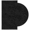 Tapis shaggy PAMPLONA poils longs moderne noir 80x150 cm 