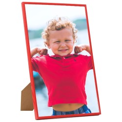 Collage de cadres photo 5 pcs au mur table Rouge 70x90 cm MDF 