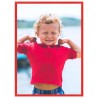 Collage de cadres photo 5 pcs au mur table Rouge 70x90 cm MDF 