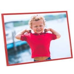 Collage de cadres photo 5 pcs au mur table Rouge 70x90 cm MDF 