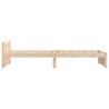 Cadre de lit sans matelas bois massif 90x200 cm 