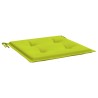 Coussins de chaise de jardin lot de 2 vert vif 40x40x3 cm 