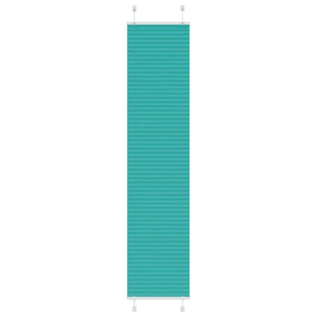 Store plissé vert pétrole 45x200 cm largeur du tissu 44,4 cm 