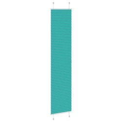 Store plissé vert pétrole 45x200 cm largeur du tissu 44,4 cm 