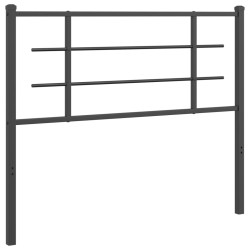Tête de lit métal noir 107 cm 