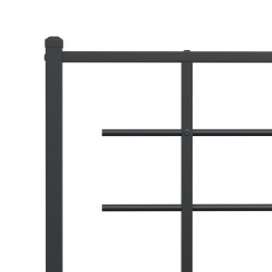 Tête de lit métal noir 107 cm 