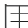 Tête de lit métal noir 107 cm 