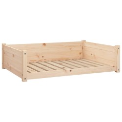 Lit pour chien 95,5x65,5x28 cm Bois de pin solide 