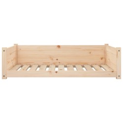 Lit pour chien 95,5x65,5x28 cm Bois de pin solide 