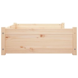 Lit pour chien 95,5x65,5x28 cm Bois de pin solide 