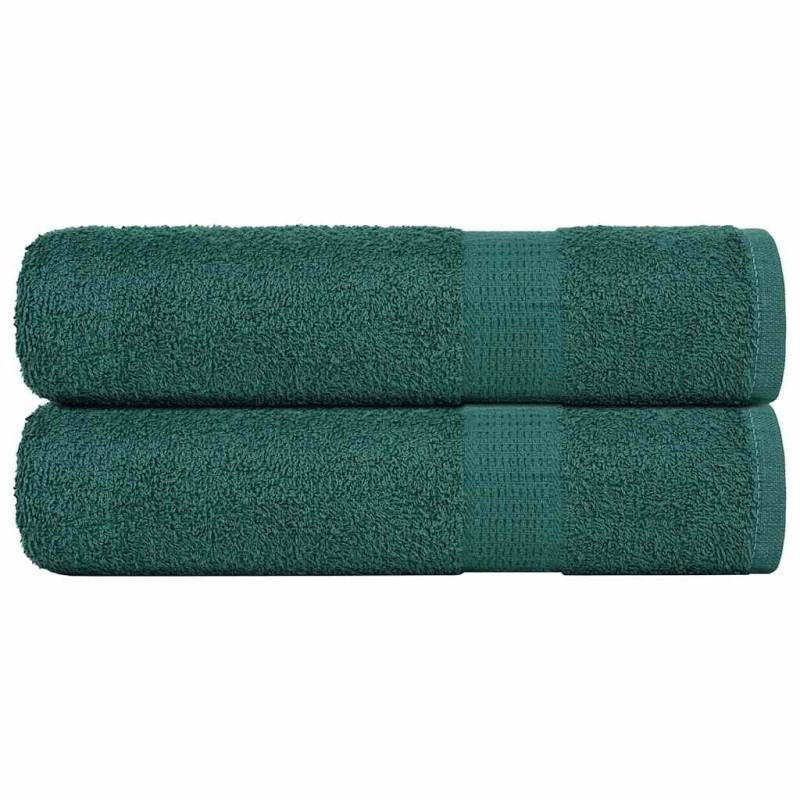 Serviettes de bain 2 pcs vert 100x150 cm 360 g/m² 100% coton 