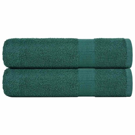 Serviettes de bain 2 pcs vert 100x150 cm 360 g/m² 100% coton 