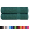 Serviettes de bain 2 pcs vert 100x150 cm 360 g/m² 100% coton 
