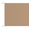 Auvent vertical Taupe 60x600 cm Tissu oxford 