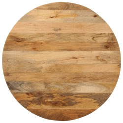 Dessus de table Ø 70x3,8 cm rond bois de manguier massif 