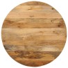 Dessus de table Ø 70x3,8 cm rond bois de manguier massif 