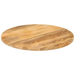 Dessus de table Ø 70x3,8 cm rond bois de manguier massif 