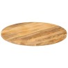 Dessus de table Ø 70x3,8 cm rond bois de manguier massif 