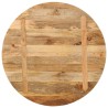 Dessus de table Ø 70x3,8 cm rond bois de manguier massif 