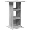 Table de bar avec rangement sonoma gris bois d'ingénierie 