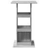 Table de bar avec rangement sonoma gris bois d'ingénierie 