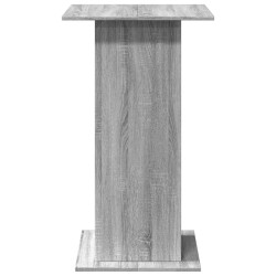Table de bar avec rangement sonoma gris bois d'ingénierie 