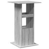 Table de bar avec rangement sonoma gris bois d'ingénierie 