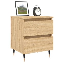 Tables de chevet 2 pcs chêne sonoma 40x35x50 cm bois ingénierie 