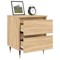 Tables de chevet 2 pcs chêne sonoma 40x35x50 cm bois ingénierie 