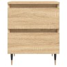 Tables de chevet 2 pcs chêne sonoma 40x35x50 cm bois ingénierie 