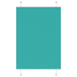 Store plissé vert pétrole 90x100 cm largeur du tissu 89,4 cm 