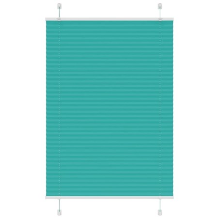 Store plissé vert pétrole 90x100 cm largeur du tissu 89,4 cm 
