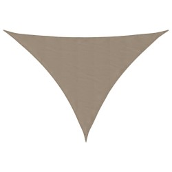 Voile de parasol tissu oxford triangulaire 3x4x5 m taupe 